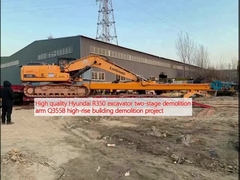Escavatore Hyundai R350 di alta qualità braccio di demolizione in due fasi Q355B progetto di demolizione di edifici di grandi dimensioni