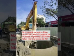 Più resistente braccio scorrevole PC200 caisson fondazione pozzo ingegneria municipale Q355B basso tasso di guasto lunga durata 20T