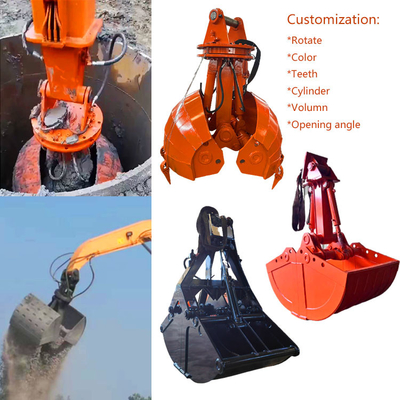 Produttore Giallo/Grigia/Etc Komatsu Durable Excavator Clam Bucket For Pc120 Pc200 Pc300