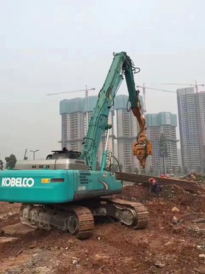 Alto rendimento ZX520 escavatore braccio di impilazione Q355B/Q690D municipale Sanshui progetto ponte ferroviario di deviazione si apre ad un angolo di 160 gradi