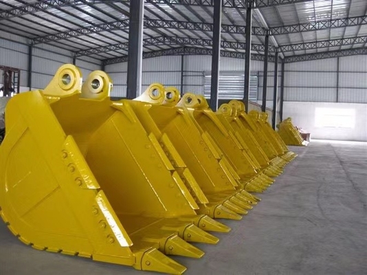 Un secchio per scavatori, un secchio per gatti, un hitachi komatsu.