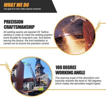 Escavatore Long Reach Boom di demolizione di Q355B Q690D per