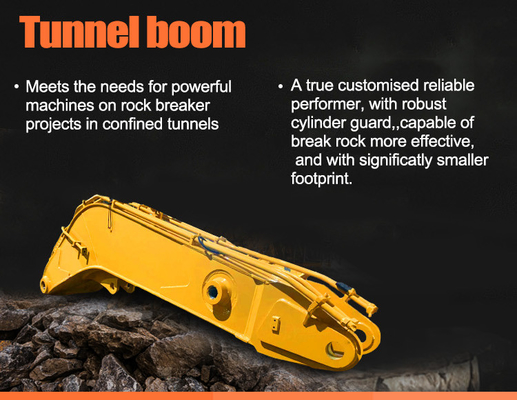 Alta resistenza escavatore tunnel boom breve boom escavatore braccio di lunga portata per escavatore per gatto hitachi komatsu zoomlion