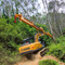 La portata lunga di Telescopic Boom dell'escavatore della macchina PC200 di silvicoltura per il legname della gru a benna con una rotazione di 360 gradi attacca