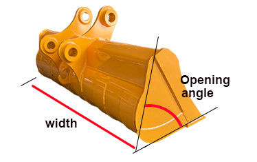Benna minima Q355B NM400 HARDOX500 per la pulizia della fossa del fango dell'escavatore del  KOMATSU