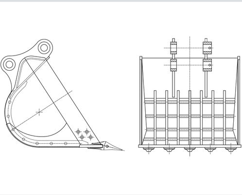 Escavatore Screening Bucket, OEM di ZX200 349 del ODM durevole di Skeleton Bucket dell'escavatore