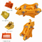 Mini Excavator Quick Coupler giallo, Pin di Digger Bucket Quick Release With