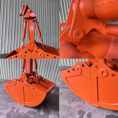 Doppio cilindro Mini Excavator Clamshell Bucket, escavatore idraulico Grab Bucket