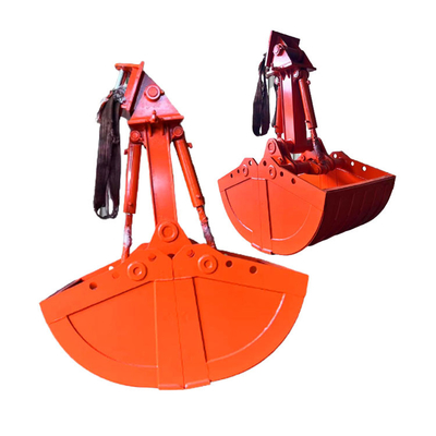 Doppio cilindro Mini Excavator Clamshell Bucket, escavatore idraulico Grab Bucket