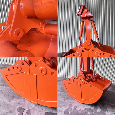 Escavatore idraulico Clamshell Bucket, doppia benna mordente dei cilindri per l'escavatore