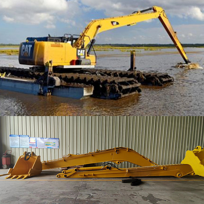 Custom Long Reach Excavator Reach, OEM ODM 8-30 Meter Extended Boom Arm per CAT Hitachi 6-120 tonnellate Excavator Long Arms