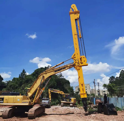Escavatore per pompa per calcestruzzo con braccio telescopico a tre sezioni braccio a lunga portata per CAT Hitachi Kobelco