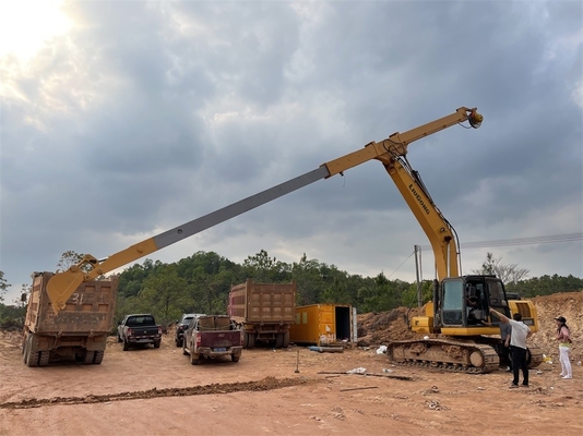 12m Telescopico Dipper Arm Excavator Boom Orange Giallo Blu Personalizzato 0.2-1cbm Capacità del secchio