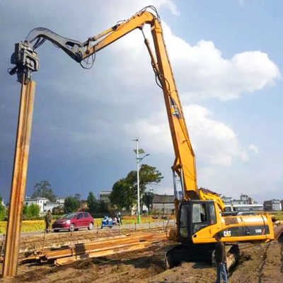 Escavatore Pile Driver Attachment For Cat Hitachi Komatsu scavatore pile braccio pile boom