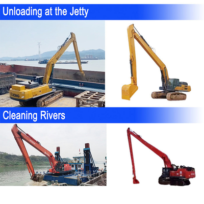 Vendita Premium Excavator Long Reach Booms With Bucket For Excavation Excavator Long Arm Long Boom Long Reach Excavator Boom Excavator Boom Arm