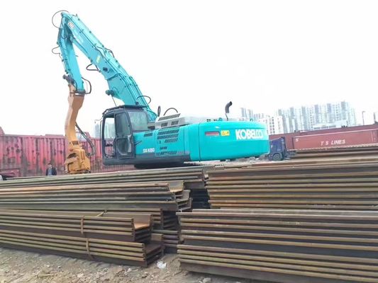 Alto rendimento ZX520 escavatore braccio di impilazione Q355B/Q690D municipale Sanshui progetto ponte ferroviario di deviazione si apre ad un angolo di 160 gradi