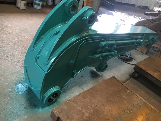 Alto rendimento ZX520 escavatore braccio di impilazione Q355B/Q690D municipale Sanshui progetto ponte ferroviario di deviazione si apre ad un angolo di 160 gradi
