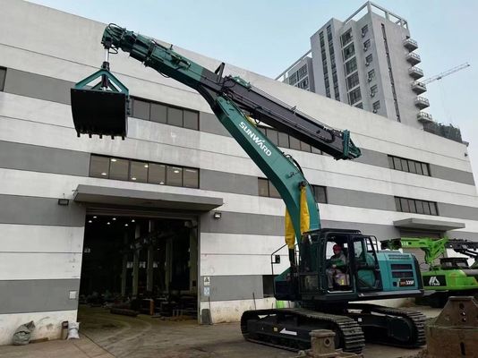 Escavatore Arm di demolizione a tre sezioni Hyundai R225 personalizzato 25T-45T Progetto di demolizione di grattacieli Q355B