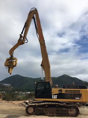 Pile Driving e Pile Pulling Excavator Pile Driving Arm CAT340 personalizzato con pile driver