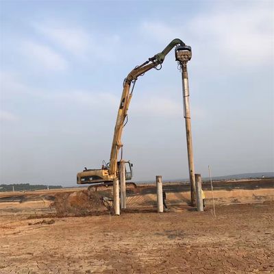 Pile Driving e Pile Pulling Excavator Pile Driving Arm CAT340 personalizzato con pile driver