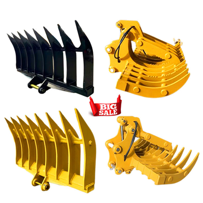 Rastrello della radice di alta qualità per l'escavatore di Hitachi Ex60, OEM Mini Digger Rake Bucket