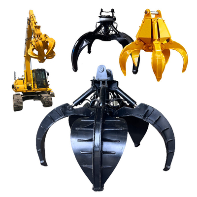 NM400 escavatore antiusura Rock Grapple, secchio della gru a benna di Q355B per 20 Ton Excavator