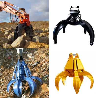 Rottami Mini Excavator Rock Grapple, l'escavatore Rock Grab del ODM dell'OEM