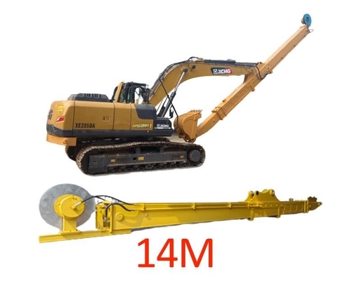 Portata lunga telescopica idraulica robusta di Boom 14m dell'escavatore di KOMATSU PC200 con il secchio