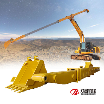 Braccio a lungo raggio Escavatore Clamshell Braccio telescopico Per Hitachi CAT Volvo Kobelco