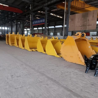 CE Hyundai Excavator Bucket, Q355B MN400 Hardox500 Excavator Rock Bucket per escavatore