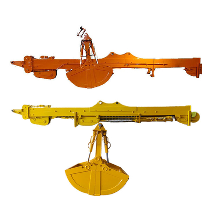 Clamshell Bucket Telescopic Excavator Boom Lunghezza 12 metri