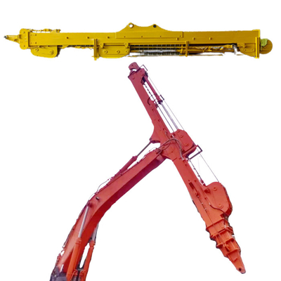 Escavatore a tre sezioni braccio telescopico per Komatsu Cat