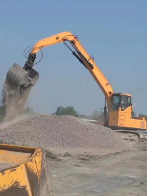 2.5m Altezza Escavatore Clamshell Arm Grabber Bucket Arm Verniciatura Trattamento superficiale