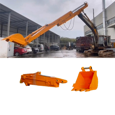 Attachment per escavatore a braccio lungo 12 metri braccio scorrevole Boom scorrevole per escavatore Hitachi Doosan