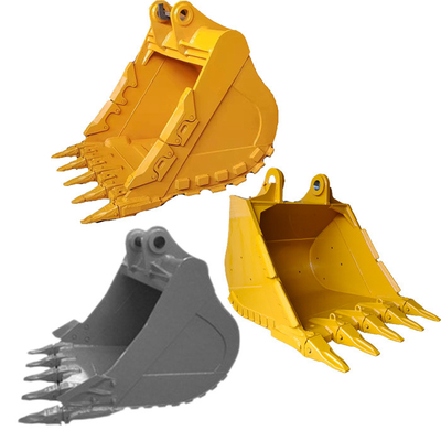 Un secchio per scavatori, un secchio per gatti, un hitachi komatsu.