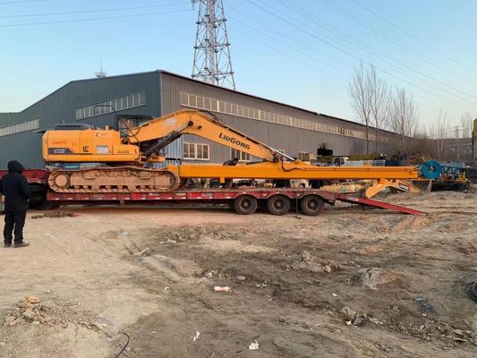 Hyundai R350 escavatore a due fasi braccio di demolizione Q355B per il progetto di demolizione di edifici di grattacieli
