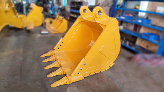 Heavy Duty Q355B NM400 Reinforced Excavator Rock Bucket with Tiger Teeth for Mining